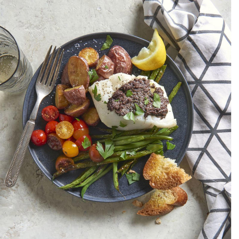 Easy Vegan Sheet Pan Roasted Cauliflower, Tomatoes, and Garbanzo Beans, Sheet Pan Lemon Butter Garlic Shrimp with Asparagus, Sheet Pan Parmesan Chicken and Veggies, Pierogi Sausage Sheet Pan Dinner, Sheet Pan Nachos, Sheet Pan Garlic Butter Steak Bites with Veggies, Roasted Cod Nicoise