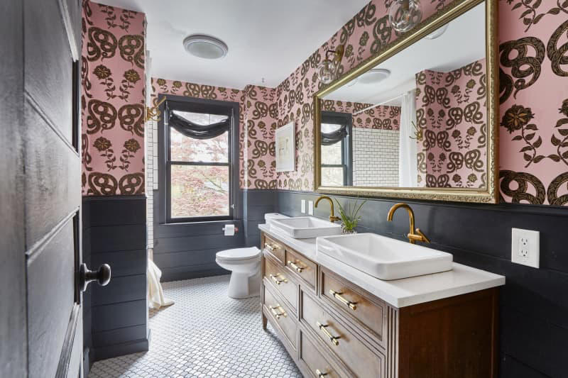 Alcove Tubs, Colorful Tile and Plumbing Fixtures, Wallpaper, Accent Toilet Seats, Design Defined, Further Reading