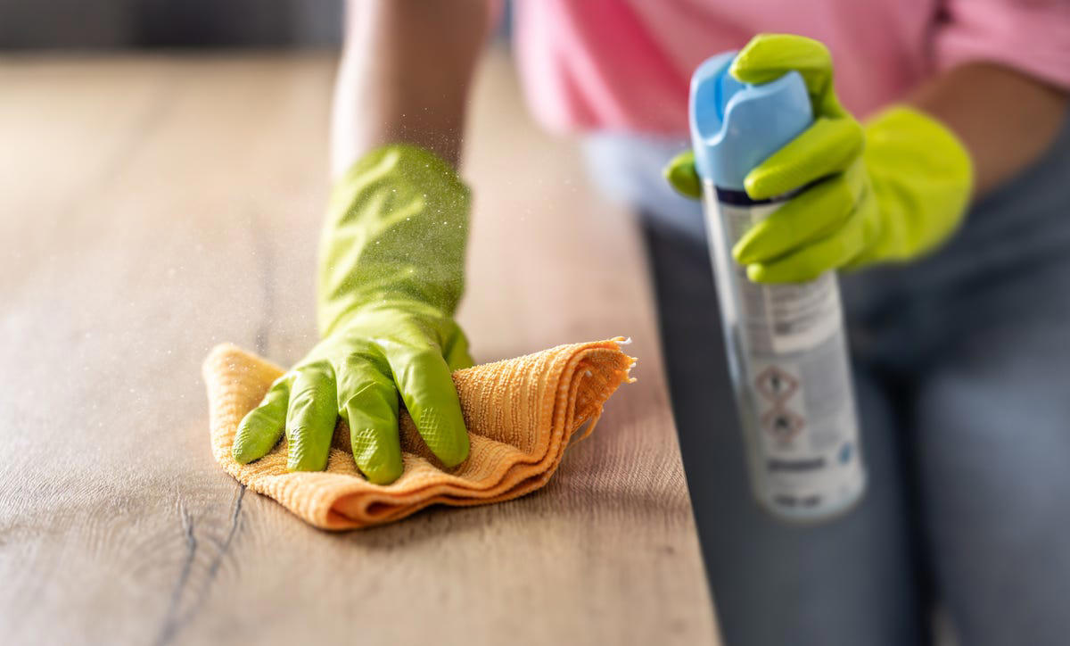 1. Using too much cleaning product, 2. Using one cloth for every cleaning job, 3. Ignoring soap residue, 4. Using a blunt tool for tight spaces, 5. Cleaning with a dry cloth, 6. Reusing dirty mop water, 7. Thinking that cleaning and disinfecting are the same, 8. Mixing cleaning products