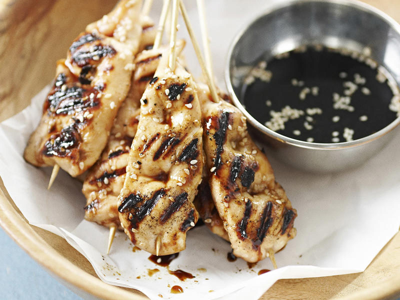 What is a chicken tenderloin?, Chicken tenderloin recipes,          Peanut-free satay chicken skewers      ,          Cheesy chicken, tomato and bacon rigatoni      ,          Chicken yakitori      ,          Satay chicken skewers      ,          Five ingredient dukkah chicken with haloumi and peach salad      ,          Crispy chicken dippers      ,          Chicken and broccolini tagliatelle      ,          Tandoori chicken, spinach and mint with spiced yoghurt      ,          Lemon and thyme chicken schnitzel with coleslaw      , Sides to serve with these recipes, More chicken recipes