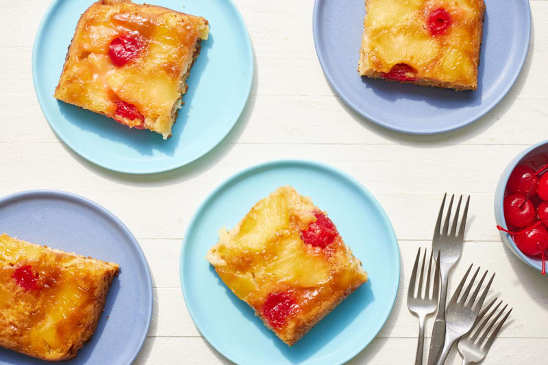 Pineapple Cherry Dump Cake, Peach Dump Cake, Cherry Dump Cake, Pumpkin Dump Cake, Slow Cooker Peach Cobbler, Two-Ingredient Pineapple Angel Food Cake, Strawberry Dump Cake, Caramel Apple Dump Cake, Pineapple Upside-Down Dump Cake