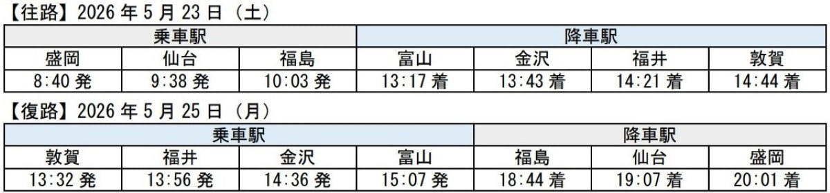 大宮乗り換え不要！直通新幹線がもたらす極上の移動体験, 現在予約可能！おすすめ旅行プラン, 日本旅行：特典付きフリープランで気ままに北陸周遊, JR東日本びゅうツーリズム＆セールス：ホテルを選べるフリープラン, 広域観光をシームレスにつなぐ臨時列車の価値