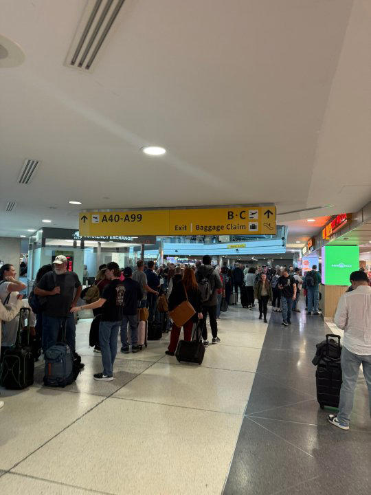 Outage info, impacts, Flight impacts, Security lines, Ground stop issued, Response