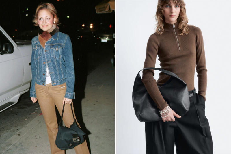 Ballet flats, Bodycon dresses, Slouchy bags, Baby tees