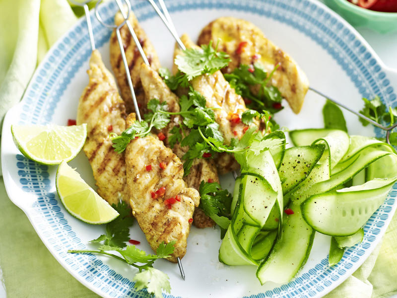What is a chicken tenderloin?, Chicken tenderloin recipes,          Peanut-free satay chicken skewers      ,          Cheesy chicken, tomato and bacon rigatoni      ,          Chicken yakitori      ,          Satay chicken skewers      ,          Five ingredient dukkah chicken with haloumi and peach salad      ,          Crispy chicken dippers      ,          Chicken and broccolini tagliatelle      ,          Tandoori chicken, spinach and mint with spiced yoghurt      ,          Lemon and thyme chicken schnitzel with coleslaw      , Sides to serve with these recipes, More chicken recipes