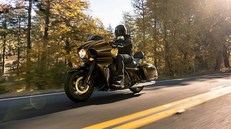 Honda Gold Wing GL1800, (Any) Kawasaki Vulcan, BMW R1200 RT, Honda CBR1000 RR, Suzuki Hayabusa, Any Harley Tourer with the 103, Honda CRF300L Rally