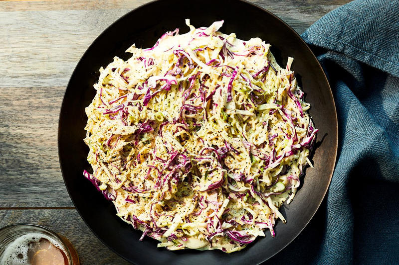 Charred Cabbage Salad with Pecan Dukkah and Chile-Lime Butter, One-Pot Creamy Cabbage Pasta, Korean Cabbage Pancakes, Buttery Irish Cabbage, Apple Cider–Braised Cabbage, Gingery Creamed Kale and Cabbage, Caramelized Cabbage with Caraway-Chili Crisp, Charred Cabbage with Coconut, Garlic, and Chili Crisp, Cabbage and White Bean Soup with Crispy Prosciutto, Feta and Cabbage Pierogi, Coconut-Lime Chicken and Cabbage Salad, Charred Cabbage with Ssamjang Butter, Coconut-Cabbage Soup with Lemongrass, Braised Chicken Thighs with Sauerkraut, Sautéed Cabbage with Herbs, Niños Envueltos Dominicanos (Dominican Stuffed Cabbage Rolls), Mul Kimchi (White Kimchi), Red Cabbage Salad with Baked Cherries, Apples, and Almond Dukkah, Buttery Cabbage-and-Sausage Pasta, Lillian’s Whole Stuffed Cabbage, Classic Coleslaw, Cabbage and Speck Panade, Braised Red Cabbage with Apples and Bacon, Napa Cabbage Pockets with Tofu, Pan-Seared Skirt Steaks with Carrot Puree and Braised Cabbage, Vigorón (Nicaraguan Cabbage and Yuca with Chicharrones), Charred Cabbage Wedges with Anchovies and Parmesan, Corned Beef and Cabbage, Quick Red Cabbage Slaw, Potato and Smoked Fish Cabbage Rolls, Red Cabbage Salad with Fennel, Orange, and Pepitas, Avocado and Cabbage Slaw, Meat-Stuffed Cabbage Cakes, Red Cabbage Stir-Fry with Coconut