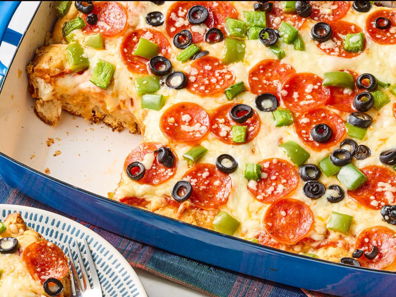Chicken Marsala Rice Casserole, Bubble Up Pizza Casserole, Green Goddess Sandwich, Easy Seafood Pasta, Chicken Cacciatore Casserole, More Inspiration