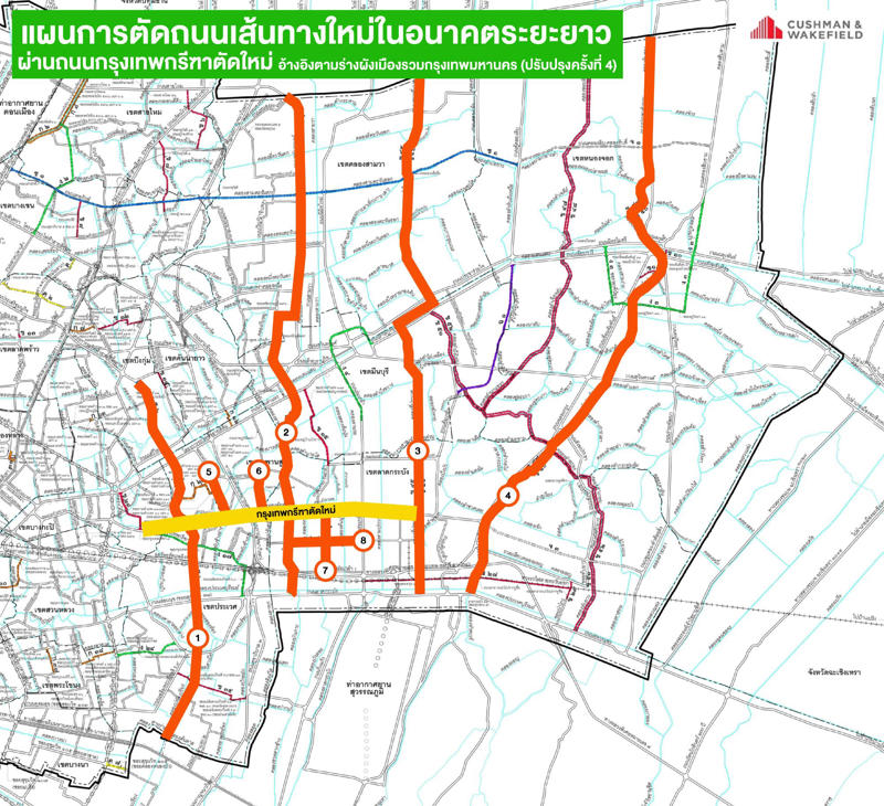 โครงข่ายคมนาคมครบสมบูรณ์, ราคาที่ดินพุ่งแรง 141% ในรอบ 10 ปี, ผังเมือง กทม.ใหม่พลิกโฉมทำเล, บิ๊กอสังหารุมทึ้ง “แสนสิริ” ยืนหนึ่ง, ผลตอบแทนเช่า 7-9%