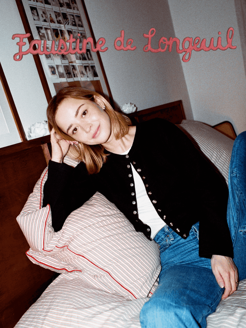 フォスティーヌ・ド・ロンゲイユ, Q. 最も幸せを感じる瞬間はいつ？, Q. 人生で最も大切にしていることは？, Q. 毎日を充実させるために実践していることは？, Q. あなたにとって“仕事”とは？, Q. あなたにとって“友人”とは？, Q. ファッションに対するこだわりは？, Q. 定番スタイルについて教えて！, Q. クオリティ・オブ・ライフを向上させるために、必要なモノ・コトを5つ教えて。, Q. 1日のタイムスケジュールは？, Q. 50代はどんな生き方をしていたい？