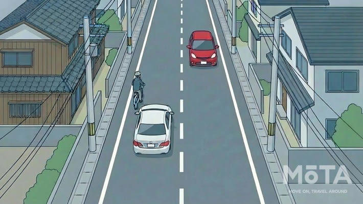 今までと何が変わるのか？ 「なんとなく」に初めて罰則がついた, これまでの法律は「できる限り安全に」という努力義務だった, なぜ今このルールが生まれたのか？ 「風圧」と「ふらつき」の対策, 追い越し時の間隔は1.5m必要？ 速度との組み合わせで判断する新基準, 1.5mは「絶対」ではなく「目安」, 「認識しているか否か」で変わる目安距離, 「間隔・速度・待機」の3択構造が法律上の正解, 自転車側にも新たな義務が課される, 「この場面、どうする？」自転車追い越し時の判断に迷うケース別対処法, ケース（1）狭い道で対向車がいる場合, ケース（2）自転車が道の真ん中を走っていて寄ってくれない場合, ケース（3）後続のクルマが詰まって渋滞してきた場合, ケース（4）対向してくる自転車とのすれ違う場合, 罰則はどうなる？ いつから対象になる？, 行政処分（反則金＋違反点数）, 刑事罰（より重大な違反）, 経過措置はなし！ 2026年4月1日から即適用, 自転車への青切符導入で追い越しがしやすくなる？ ドライバーへの影響, 青切符導入で「ルールを守る自転車」が増える, 「左端に寄る自転車」が標準になる, トラブルを回避！ 今日から変えたい4つの運転習慣, 自転車を見たら「抜けるか否か」を意識的に判断する, 間隔が取れないときは迷わず「減速か待機」を選ぶ, 自転車が左に寄ってきたら「追い越しのサイン」として活用する, ドライブレコーダーを常時録画しておく, まとめ：自転車の追い越しルール改正で押さえるべき5つのポイント