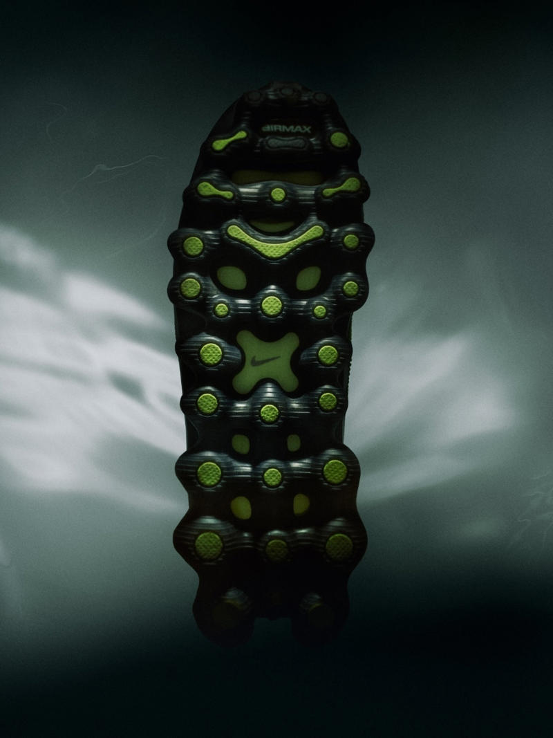 A New Air Max Silhouette, How the Point-Loaded Air Works, Why It Looks Like a Poison Dart Frog, Fragment Design Collaboration, Nike Air Liquid Max Release Information