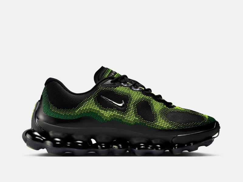 A New Air Max Silhouette, How the Point-Loaded Air Works, Why It Looks Like a Poison Dart Frog, Fragment Design Collaboration, Nike Air Liquid Max Release Information