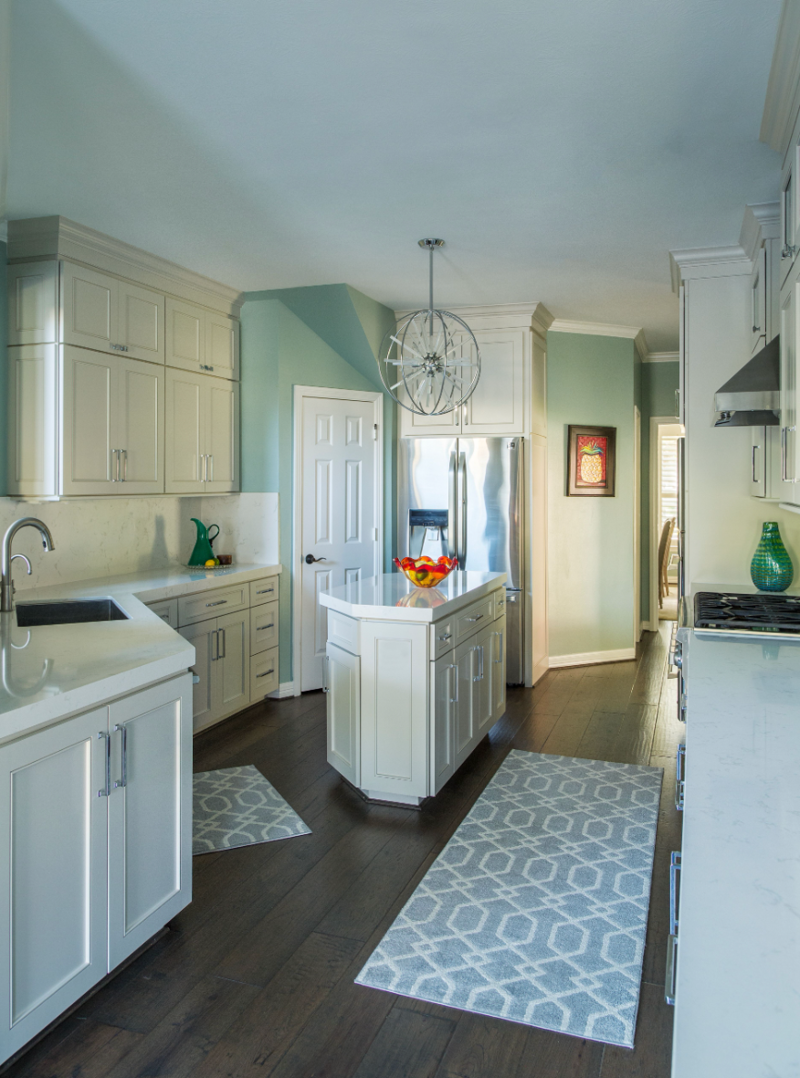 Take Advantage of Ceiling Height , Utilize Every Part of the Kitchen , Utilize Ledges on the Wall, Try an Accent Wall With Wallpaper , Layer Color and Texture , Go Small With Your Desk , Install Plenty of Shelves , Incorporate a Bar Cart, Upgrade the Bathroom , Remove Unnecessary Walls , Choose Simple Dining Furniture, Make Room for Storage , Paint Everything White , Use Double-Duty Furniture, Rethink Your Seating , Install a Murphy Bed , Create a Gallery Wall , Create a Multifunctional Dining Space , Maximize Kitchen Space 