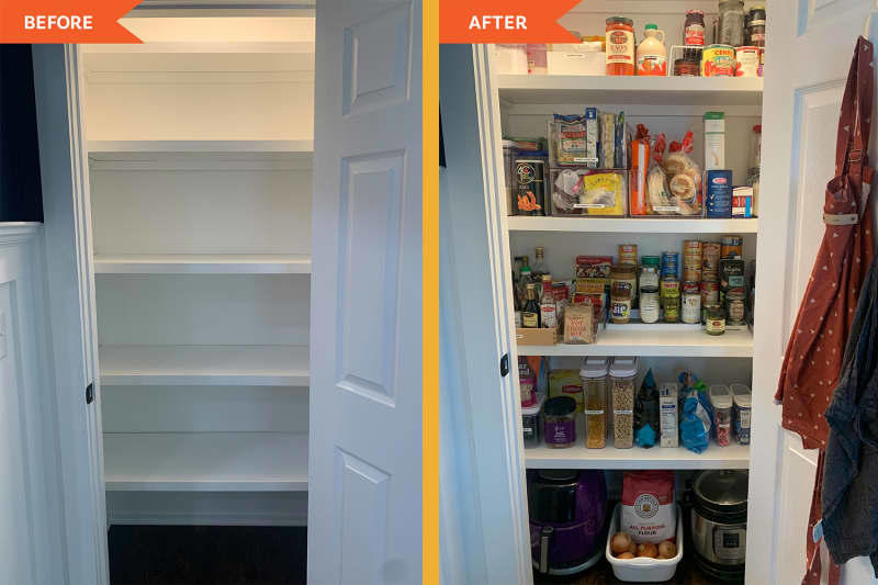Collectors Hold! The Museum Putty, Non-Skid Grip Shelf Liner Drawer, OXO Good Grips Airtight POP Medium Cereal Dispenser (3.4 Qt), The Home Edit By iDesign Stacking Pantry Bin, Madesmart Expandable Pantry Shelf &amp; Spice Organizer, iDesign Lazy Susan Cabinet Bin