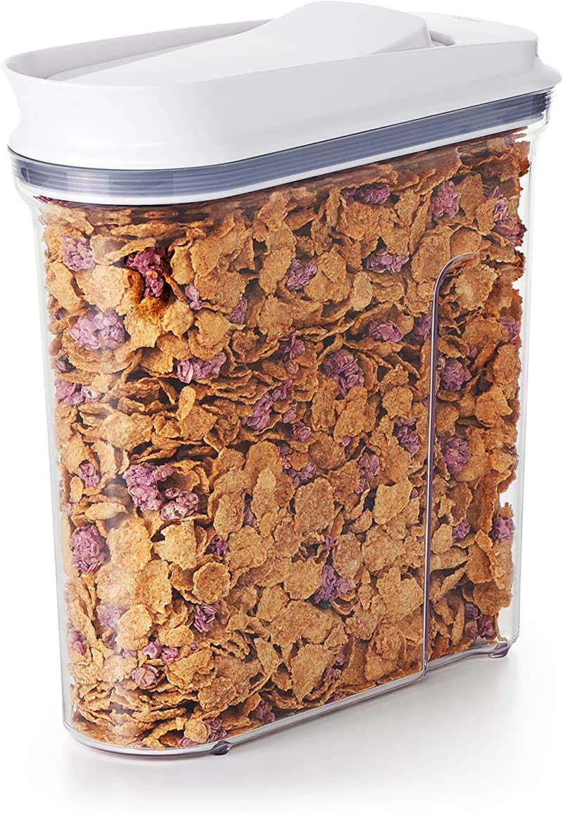 Collectors Hold! The Museum Putty, Non-Skid Grip Shelf Liner Drawer, OXO Good Grips Airtight POP Medium Cereal Dispenser (3.4 Qt), The Home Edit By iDesign Stacking Pantry Bin, Madesmart Expandable Pantry Shelf &amp; Spice Organizer, iDesign Lazy Susan Cabinet Bin