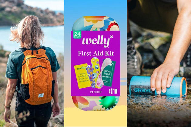 A compact backpack you can stash in your luggage, A super compact charging port that connects right to your phone, A pack of 90 individually-wrapped flushable toilet wipes to keep you clean, A foldable lightweight hat, A mini first aid kit for small cuts and scratches, A purifying water bottle to ensure safe drinking, A universal face, lip and body balm, A universal power adapter that doubles as a phone charger, A light shawl to cover your shoulders in religious spaces, A versatile recovery band that stretches the whole body, A versatile all-in-one complexion stick, A six-pack of blister Band-Aids to keep you walking with ease, A travel blanket to throw over scratchy sheets or chairs, Pedialyte packets to stay hydrated in heat, A box of 20 mini travel wipes to keep everything around you clean, Pocket Advil, A two-pack of mini sunscreens, Related...