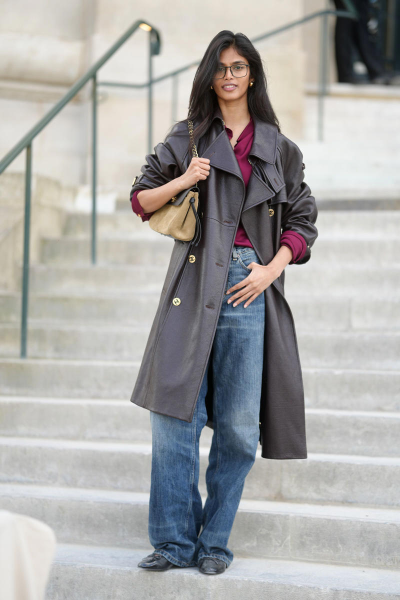 Boyfriend jeans and slingback flats, Straight-leg jeans and penny loafers, Puddle jeans and ballerina flats, Barrel jeans and Mary Janes, High-rise jeans and cap-toe flats