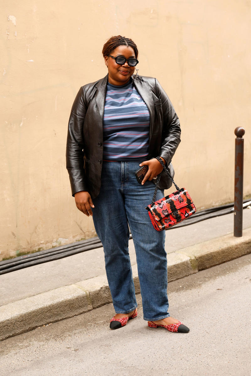 Boyfriend jeans and slingback flats, Straight-leg jeans and penny loafers, Puddle jeans and ballerina flats, Barrel jeans and Mary Janes, High-rise jeans and cap-toe flats