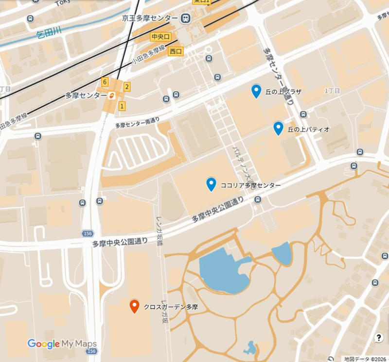 空き区画だらけ、通行禁止の箇所も, 一部は完全に廃墟化「クロスガーデン多摩」, 駅前の商業集積から離れている, 集客フックの核テナントが撤退, 「クロスガーデン多摩」廃墟化の3要因