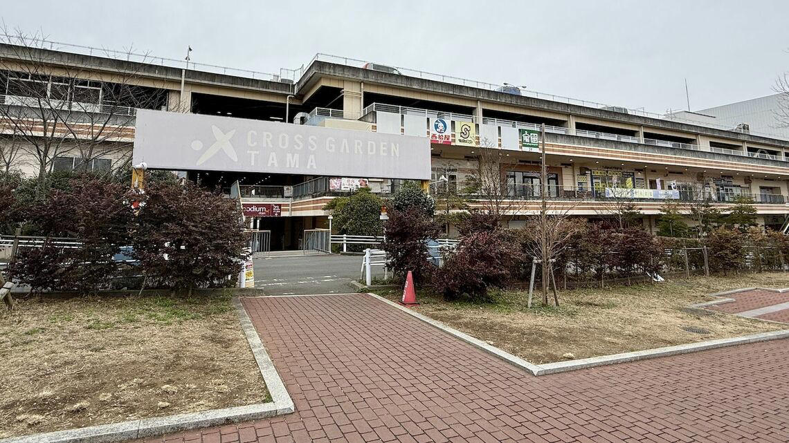 空き区画だらけ、通行禁止の箇所も, 一部は完全に廃墟化「クロスガーデン多摩」, 駅前の商業集積から離れている, 集客フックの核テナントが撤退, 「クロスガーデン多摩」廃墟化の3要因