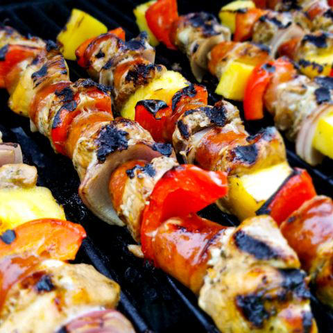Bacon Ranch Chicken Skewers, City Chicken, Easy Chicken Satay, Shish Tawook Grilled Chicken, Chicken Souvlaki with Tzatziki Sauce, Chicken and Chorizo Skewers, Lemon Garlic Butter Chicken Spiedini, Turkish Chicken Kebabs, Grilled Chicken Teriyaki Skewers with Miso Ranch, Chicken Kabobs Mexicana, Rosemary Ranch Chicken Kabobs, Jamaican Jerk Chicken, Moroccan-Spiced Chicken Skewers, Pineapple Chicken Tenders, Bang Bang Chicken Skewers, Chili-Lime Chicken Kebabs, Slayer's Sweet, Tangy, and Spicy Kabobs, Yummy Honey Chicken Kabobs, Chicken on a Stick