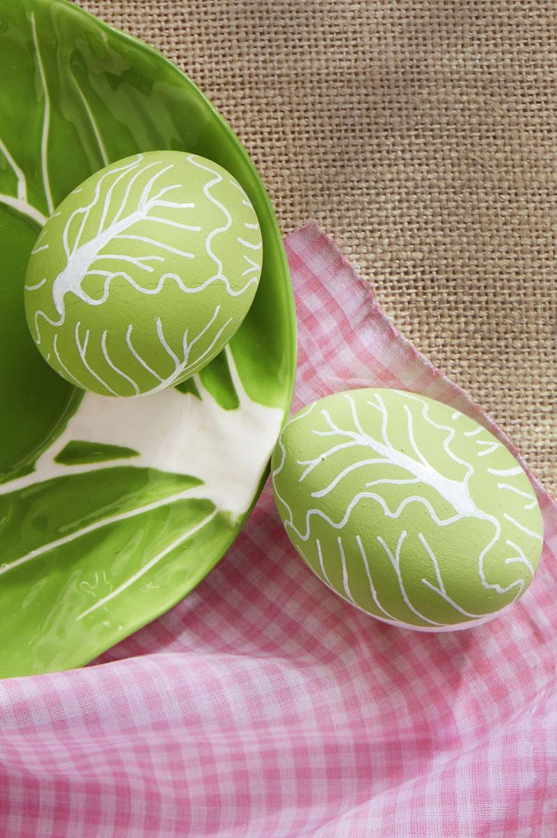 Polka-Dot Easter Eggs, Cross Stitch Eggs, Paint Marker Easter Eggs, Watercolor Easter Eggs, Gingham Easter Egg, Confetti Painted Eggs, Two-Tone Painted Easter Eggs, Lettuce Eggs, Emoji Easter Eggs, Painted Patterns, Graphic Black-and-White Eggs