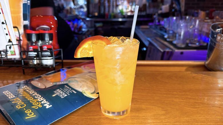 9. Island Cooler, 8. Long Island Iced Tea (L.I.T.), 7. Old fashioned, 6. Texas Peach Fuzz, 5. Jamaican Cowboy, 4. Porch Rocker, 3. Dale Yeah!, 2. Pink Sunset, 1. Midnight Sour