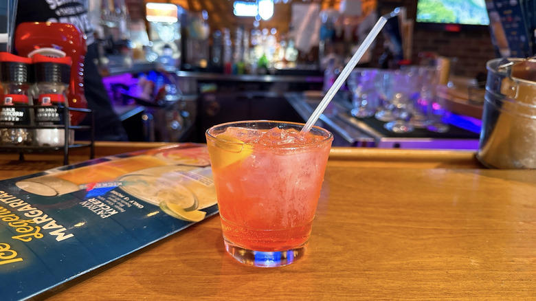 9. Island Cooler, 8. Long Island Iced Tea (L.I.T.), 7. Old fashioned, 6. Texas Peach Fuzz, 5. Jamaican Cowboy, 4. Porch Rocker, 3. Dale Yeah!, 2. Pink Sunset, 1. Midnight Sour