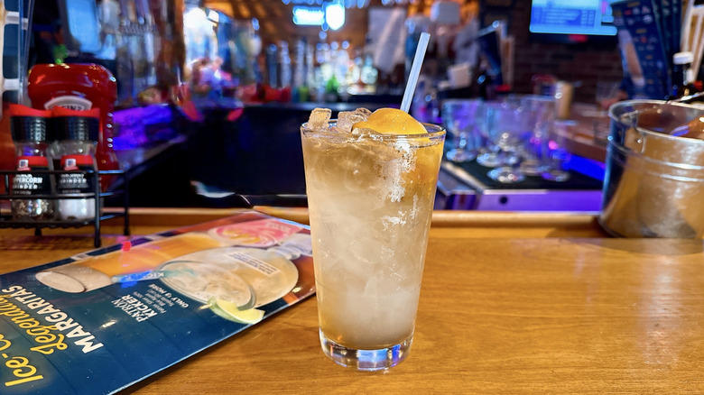 9. Island Cooler, 8. Long Island Iced Tea (L.I.T.), 7. Old fashioned, 6. Texas Peach Fuzz, 5. Jamaican Cowboy, 4. Porch Rocker, 3. Dale Yeah!, 2. Pink Sunset, 1. Midnight Sour