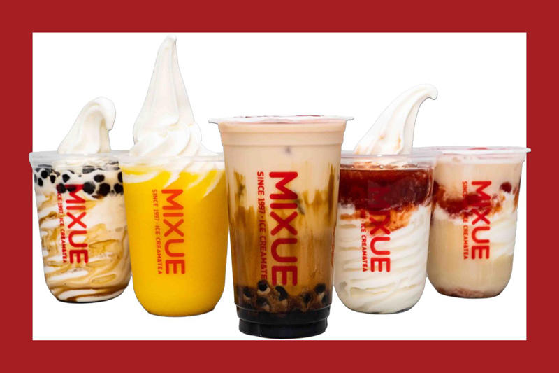 Super Mango Sundae, .49, Matcha Soft Serve, .69, Coconut Mango With Taro, .99, Pudding Milk Tea, .99, Fresh Lemonade, .99, Jasmine Float, .99, Matcha Latte, .49