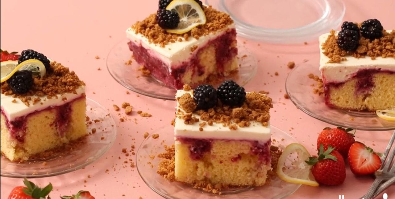 Pink Velvet Cake, Golden Rum Cake, Cinnamon Toast Crunch Apple Dump Cake, Orange Cake, No-Fail Pound Cake, Easy Incredible Ice Cream Cake, Michelle's Honeybun Cake, Lemonade Cake I, Better Than Sex Cake, Triple Berry Cheesecake Poke Cake, Blueberry Cream Cheese Pound Cake, Margarita Cake, Salted Caramel Irish Cream Poke Cake, Strawberry Dream Cake, Pistachio Cake, Ice Cream Cake, Best Ever Piña Colada Cake, Chocolate Tres Leches Cake, Lemon-Filled Cupcakes, S'mores Cake