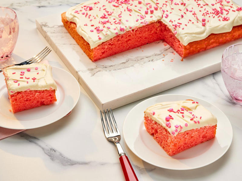 Pink Velvet Cake, Golden Rum Cake, Cinnamon Toast Crunch Apple Dump Cake, Orange Cake, No-Fail Pound Cake, Easy Incredible Ice Cream Cake, Michelle's Honeybun Cake, Lemonade Cake I, Better Than Sex Cake, Triple Berry Cheesecake Poke Cake, Blueberry Cream Cheese Pound Cake, Margarita Cake, Salted Caramel Irish Cream Poke Cake, Strawberry Dream Cake, Pistachio Cake, Ice Cream Cake, Best Ever Piña Colada Cake, Chocolate Tres Leches Cake, Lemon-Filled Cupcakes, S'mores Cake