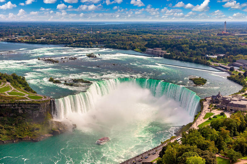 1. Grand Canyon, Arizona, 2. Yellowstone’s geothermal drama — Wyoming/Montana/Idaho, 3. Niagara Falls, New York, 4. Yosemite Valley, California , 5. Denali, Alaska , 6. Crater Lake, Oregon , 7. Na Pali Coast, Kauai, Hawaii , 8. Devils Tower, Wyoming , 9. Mendenhall Glacier, Alaska , 10. White Sands National Park, New Mexico