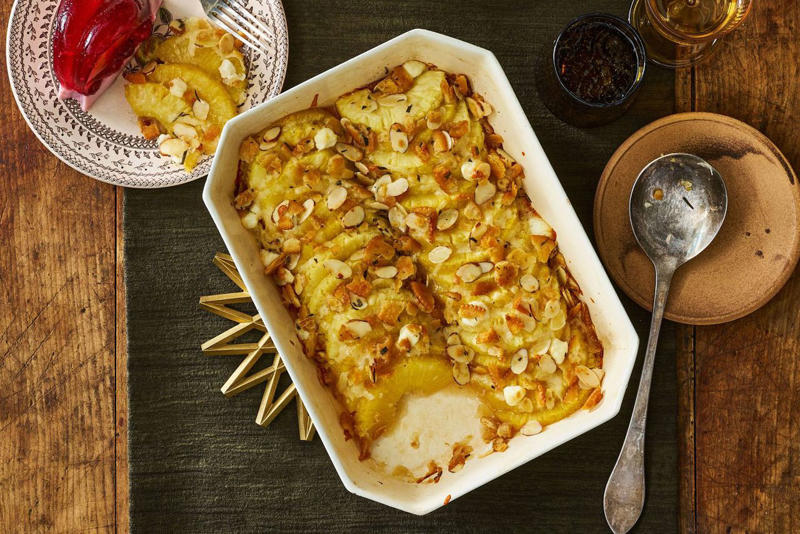 Chicken-And-Rice Bake With Broccolini, Chicken-And-Biscuit Casserole, BLT Pain Perdu Casserole, Macaroni Corn Casserole, Hashbrown Casserole, Old-Fashioned Chicken Pot Pie, Pineapple Casserole, New-School Pineapple Casserole, Ham And Noodle Casserole, Layered Squash Casserole, Hot Chicken Salad, Mini Cheese Grits Casseroles, Stuffed Ham-And-Cheese Croissant Casserole, Shrimp And Grits Casserole, Baked Ziti With Summer Vegetables, Poppy Seed Chicken, Chicken-And-Wild Rice Casserole, Chocolate Cobbler, Cakey Strawberry Cobbler, Pumpkin Crisp, Asparagus Casserole, Roasted Tomato Macaroni And Cheese, Pasta-Chicken-Broccoli Bake, Eggplant Rollups, Loaded Cauliflower Casserole, Everything Bagel Casserole, Old-Fashioned Apple And Cheese Casserole, Mushroom And Thyme Chicken-Broccoli Casserole, Cheesy Chicken Casserole, Meatball Casserole