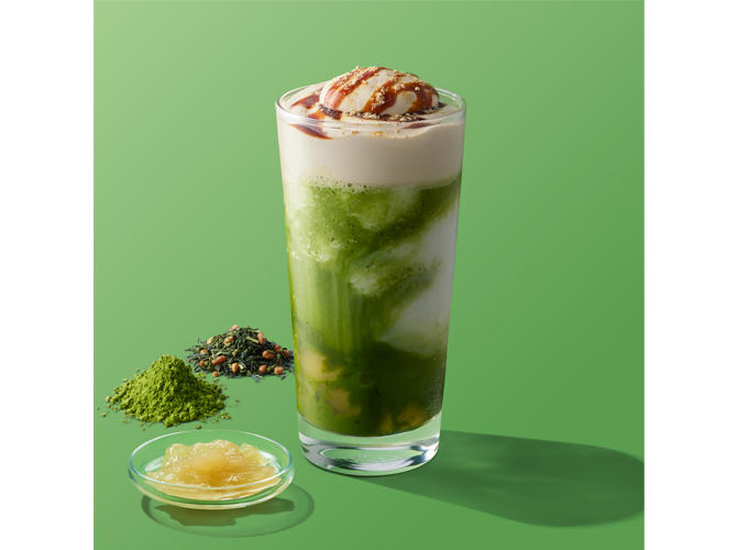 「煎茶」と「抹茶」の組み合わせの妙を楽しめる３つのティービバレッジ, 『煎茶抹茶 ティー フラペチーノ® わらび餅入り』, 『煎茶抹茶 グリーン ティー スパークリング』, 『煎茶抹茶 クラフト ティー ラテ』