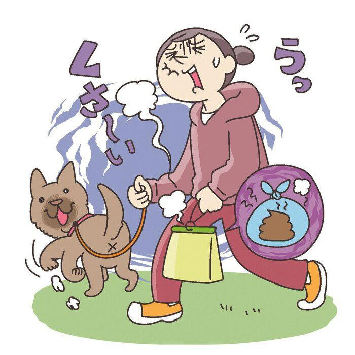 高価なシャンプーをやめたら泡切れが悪く時間がかかって後悔, 肉球クリームをやめたらガサガサになって歩きにくそうで後悔, 歯石のつきにくいフードをやめたらそれまでよりも歯石がついて後悔, 消臭ウンチ袋をやめたらニオイが漏れ出て耐えられずに後悔, いつものフードボウルをやめたらゴハンが食べられなくなって後悔, 「いつものグッズをやめるときは少しずつ慣れさせて」