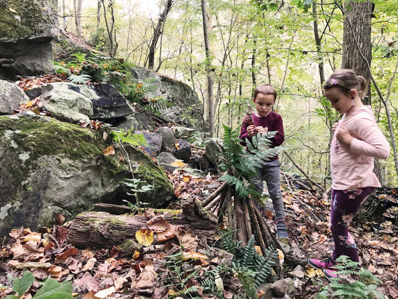 Go for a Nature Walk or Hike, Try a Color Scavenger Hunt , Search for Backyard Bugs, Play Tag Variations, Create a Nature Collage, Set Up an Obstacle Course, Build a Fairy House, Play Capture the Flag, Help With Gardening, Outdoor Storytime , Ride Bikes or Scooters, Play “What Time Is It, Mr. Fox?”, Pitch In With Outdoor Chores , Make a Mud Kitchen, Go Stargazing