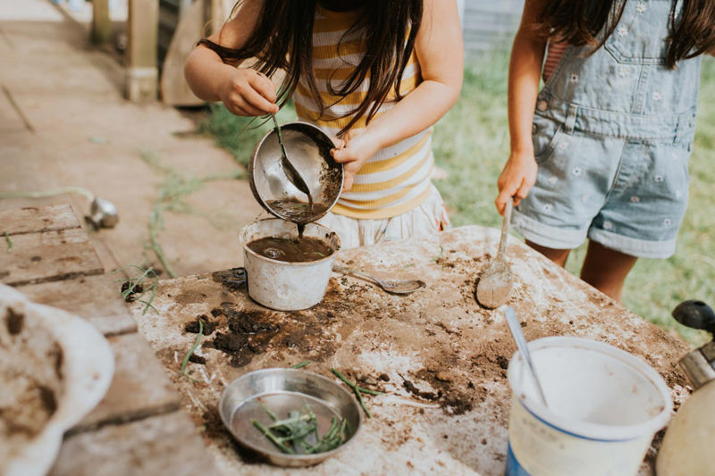 Go for a Nature Walk or Hike, Try a Color Scavenger Hunt , Search for Backyard Bugs, Play Tag Variations, Create a Nature Collage, Set Up an Obstacle Course, Build a Fairy House, Play Capture the Flag, Help With Gardening, Outdoor Storytime , Ride Bikes or Scooters, Play “What Time Is It, Mr. Fox?”, Pitch In With Outdoor Chores , Make a Mud Kitchen, Go Stargazing