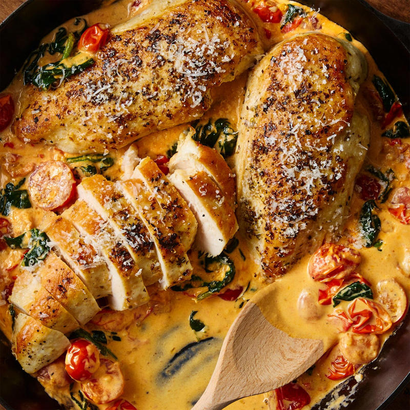 How To Make Creamy Tuscan Chicken, What To Serve With Creamy Tuscan Chicken, Tuscan Chicken Variations, Made This?, Ingredients, Directions