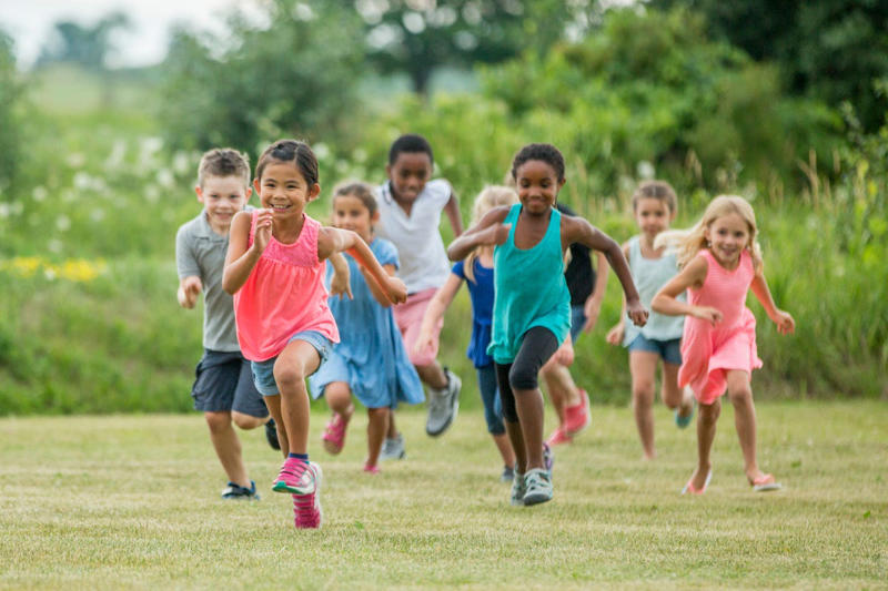 Go for a Nature Walk or Hike, Try a Color Scavenger Hunt , Search for Backyard Bugs, Play Tag Variations, Create a Nature Collage, Set Up an Obstacle Course, Build a Fairy House, Play Capture the Flag, Help With Gardening, Outdoor Storytime , Ride Bikes or Scooters, Play “What Time Is It, Mr. Fox?”, Pitch In With Outdoor Chores , Make a Mud Kitchen, Go Stargazing
