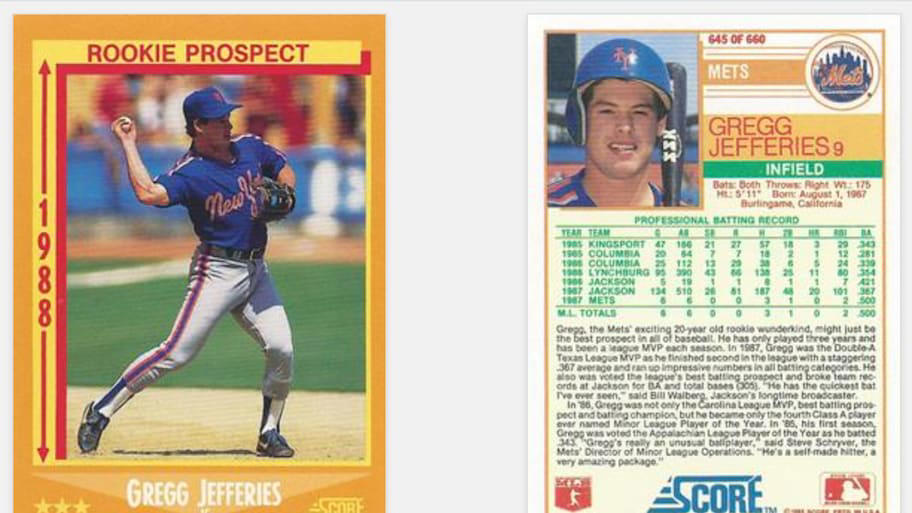 Gregg Jefferies, Find the Reggie, Upper Deck Before Upper Deck, Skittles!