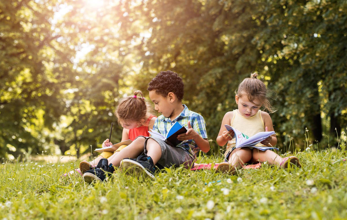 Go for a Nature Walk or Hike, Try a Color Scavenger Hunt , Search for Backyard Bugs, Play Tag Variations, Create a Nature Collage, Set Up an Obstacle Course, Build a Fairy House, Play Capture the Flag, Help With Gardening, Outdoor Storytime , Ride Bikes or Scooters, Play “What Time Is It, Mr. Fox?”, Pitch In With Outdoor Chores , Make a Mud Kitchen, Go Stargazing