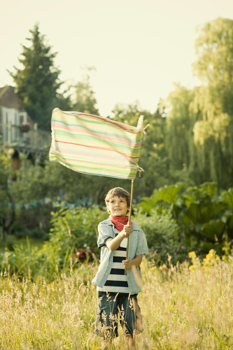 Go for a Nature Walk or Hike, Try a Color Scavenger Hunt , Search for Backyard Bugs, Play Tag Variations, Create a Nature Collage, Set Up an Obstacle Course, Build a Fairy House, Play Capture the Flag, Help With Gardening, Outdoor Storytime , Ride Bikes or Scooters, Play “What Time Is It, Mr. Fox?”, Pitch In With Outdoor Chores , Make a Mud Kitchen, Go Stargazing