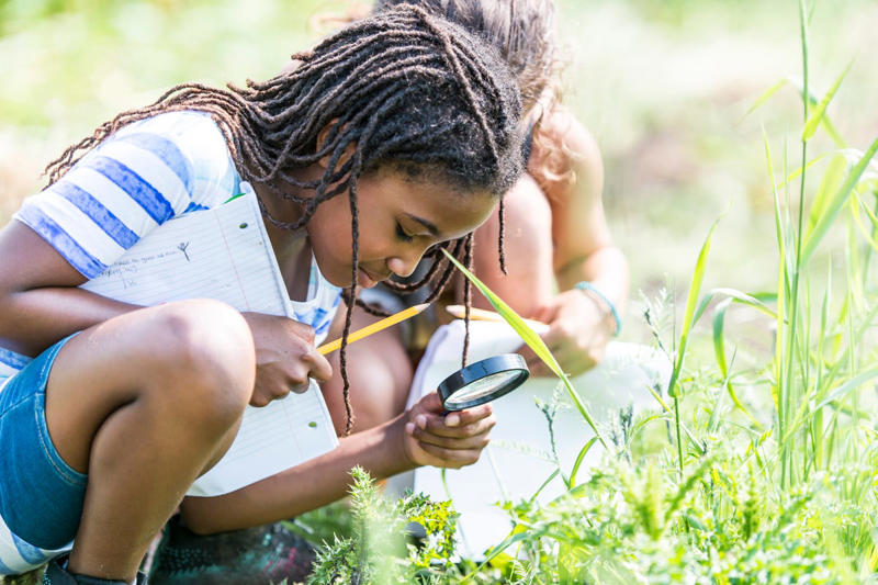 Go for a Nature Walk or Hike, Try a Color Scavenger Hunt , Search for Backyard Bugs, Play Tag Variations, Create a Nature Collage, Set Up an Obstacle Course, Build a Fairy House, Play Capture the Flag, Help With Gardening, Outdoor Storytime , Ride Bikes or Scooters, Play “What Time Is It, Mr. Fox?”, Pitch In With Outdoor Chores , Make a Mud Kitchen, Go Stargazing
