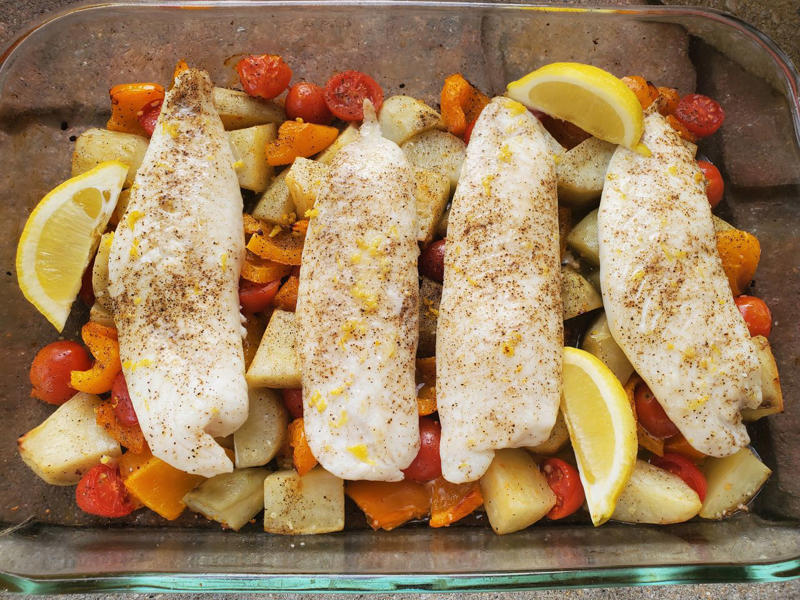 Everything Salmon Sheet Pan Dinner, Sheet Pan Parmesan-Dijon Chicken Thigh Dinner, Sheet Pan Garlic Butter Steak Bites with Veggies, Easy Vegan Sheet Pan Roasted Cauliflower, Tomatoes, and Garbanzo Beans, Roasted Cod Nicoise, Meatball Gnocchi Sheet Pan Dinner, Best Salmon Bake, Greek Lemon Chicken and Potatoes, Sheet Pan Chicken Piccata and Potatoes, Sheet Pan Teriyaki Glazed Pork Tenderloin and Potatoes, Sheet Pan Tilapia and Potatoes, Sheet Pan Chicken Fajitas
