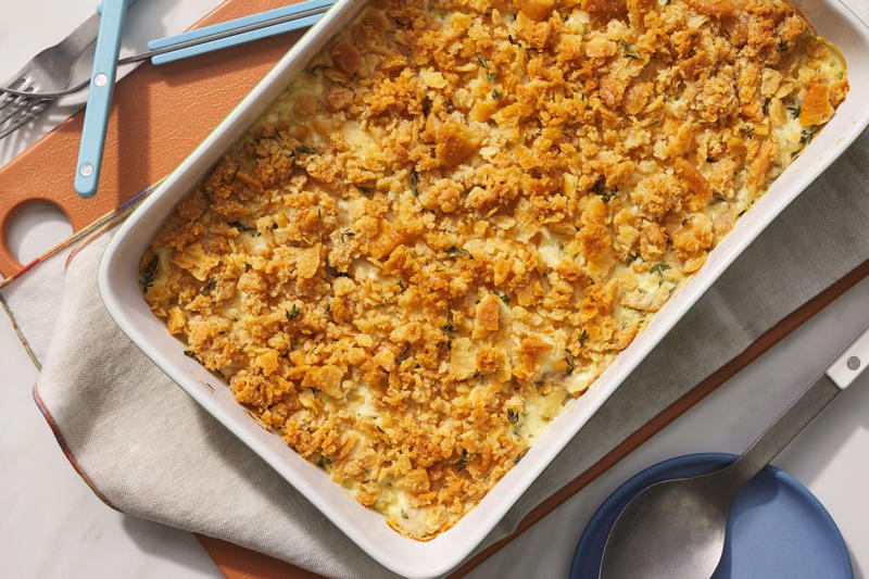 Broccoli Cornbread, Million Dollar Baked Beans, Cornbread Salad, Homemade Brownies, Southern-Style Potato Salad, Classic Deviled Eggs, Chicken Parmesan Casserole, Million Dollar Chicken Casserole, Strawberry Trifle, Cheesy Scalloped Potatoes, Old-Fashioned Banana Pudding, Chicken Gumbo, Pineapple Casserole, Broccoli Salad, Best Homemade Macaroni And Cheese, Cajun-Style Potato Salad, Classic Green Bean Casserole, Classic Coleslaw, Potato Kugel, Heaven In A Bowl, Million Dollar Spaghetti, Stuffed Mushrooms, Scalloped Corn Casserole, Caramel Apple Dump Cake, Slow-Cooker Grape Jelly Meatballs, Homemade Chicken Salad