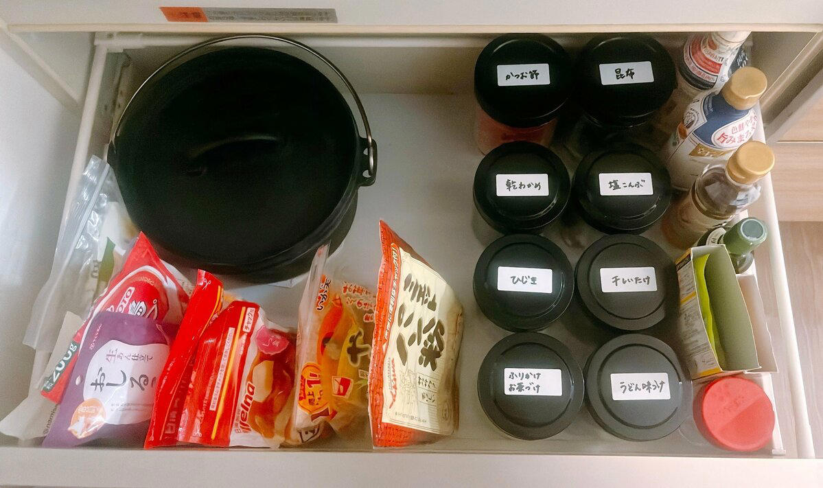 節約のつもりが「ムダ買い」に？ストックが増える理由, 1：ストックする数を決めて、種類で分ける, 2：透明な保存容器でストックを見える化, 節約の近道は「ムダをもたない」ことだった
