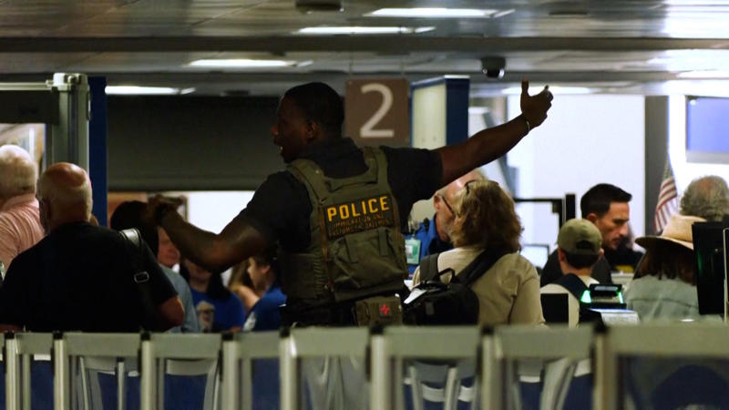 Which airports have ICE agents reported to?, Have ICE officers been sent to LAX, DFW, other major airports?, Where are the highest levels of TSA absenteeism? , What is ICE doing at the airport?, Is ICE conducting immigration enforcement at airports?, How long will ICE be at US airports?