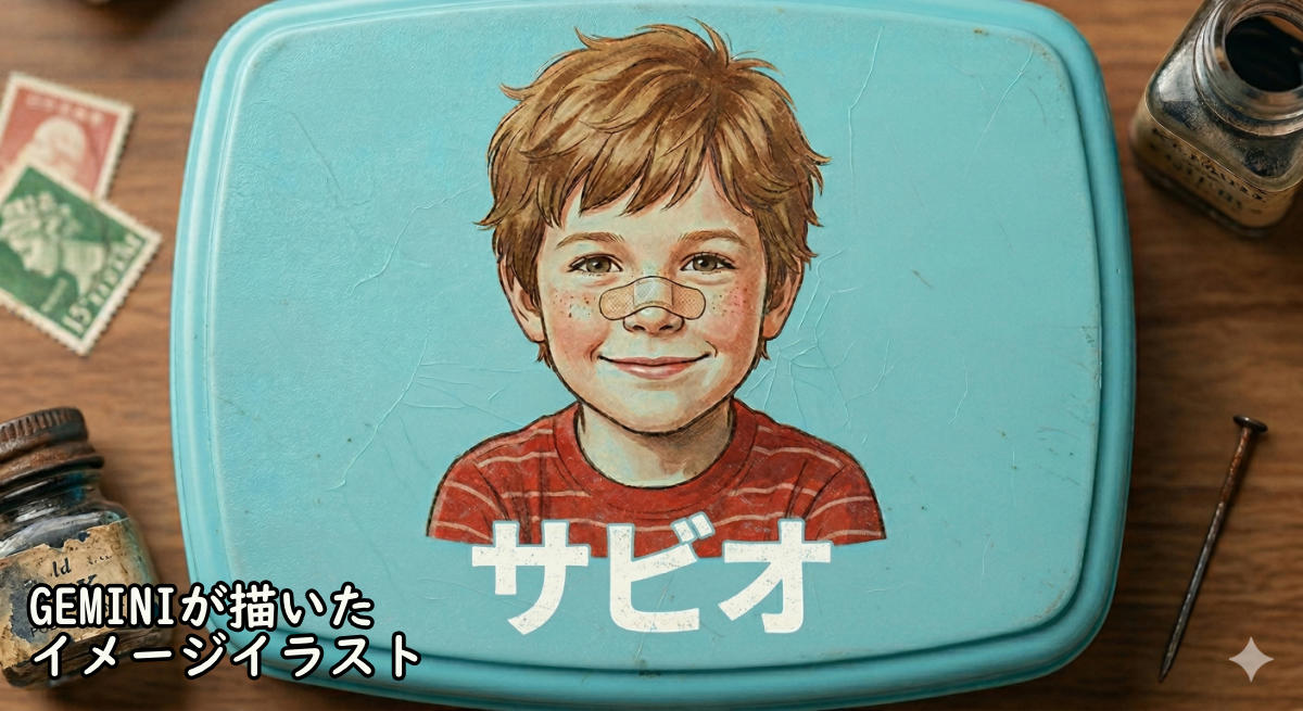・ライバルとのケンカ説, ・顔から転んだ説, ・ボールが当たった説, ・猫に引っかかれた説, ・もしかして「サビオか」？